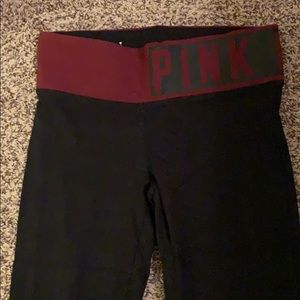 Pink Boot Leg Yoga Pants in XS